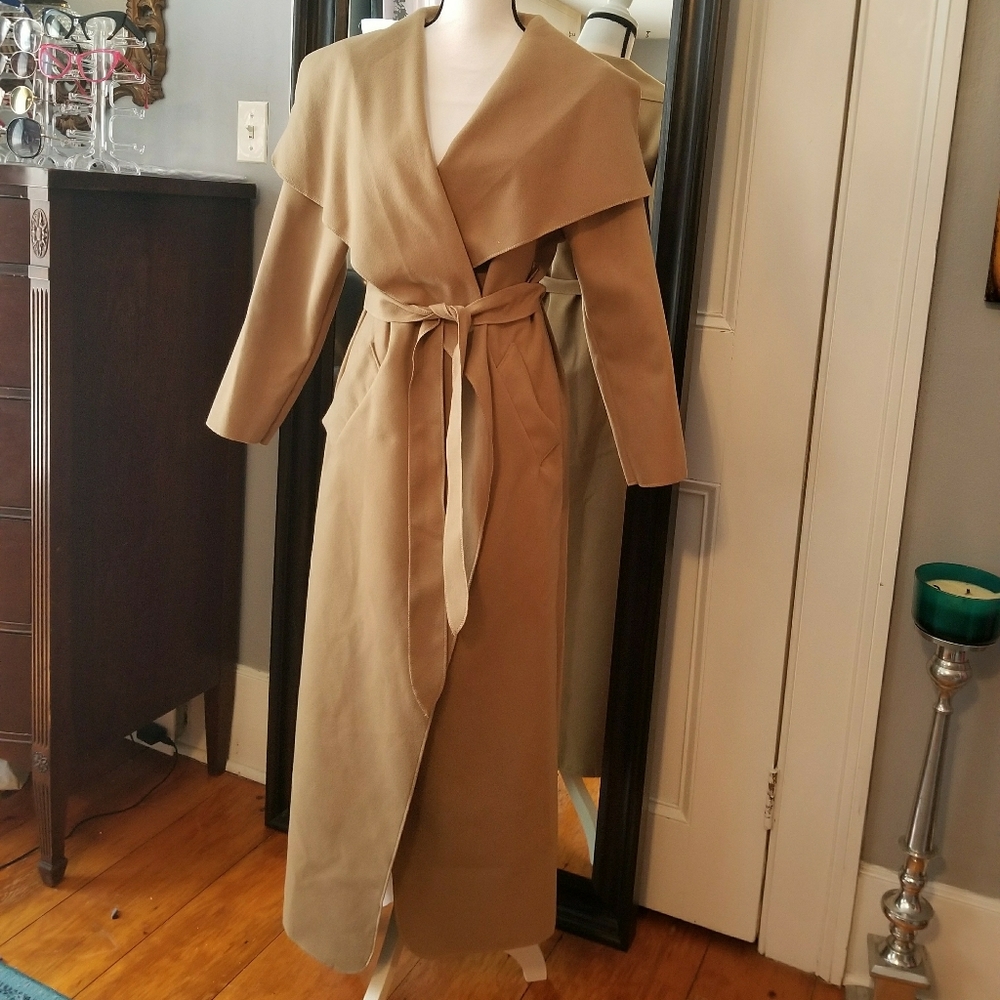 PRETTY LITTLE THING fleece waterfall coat